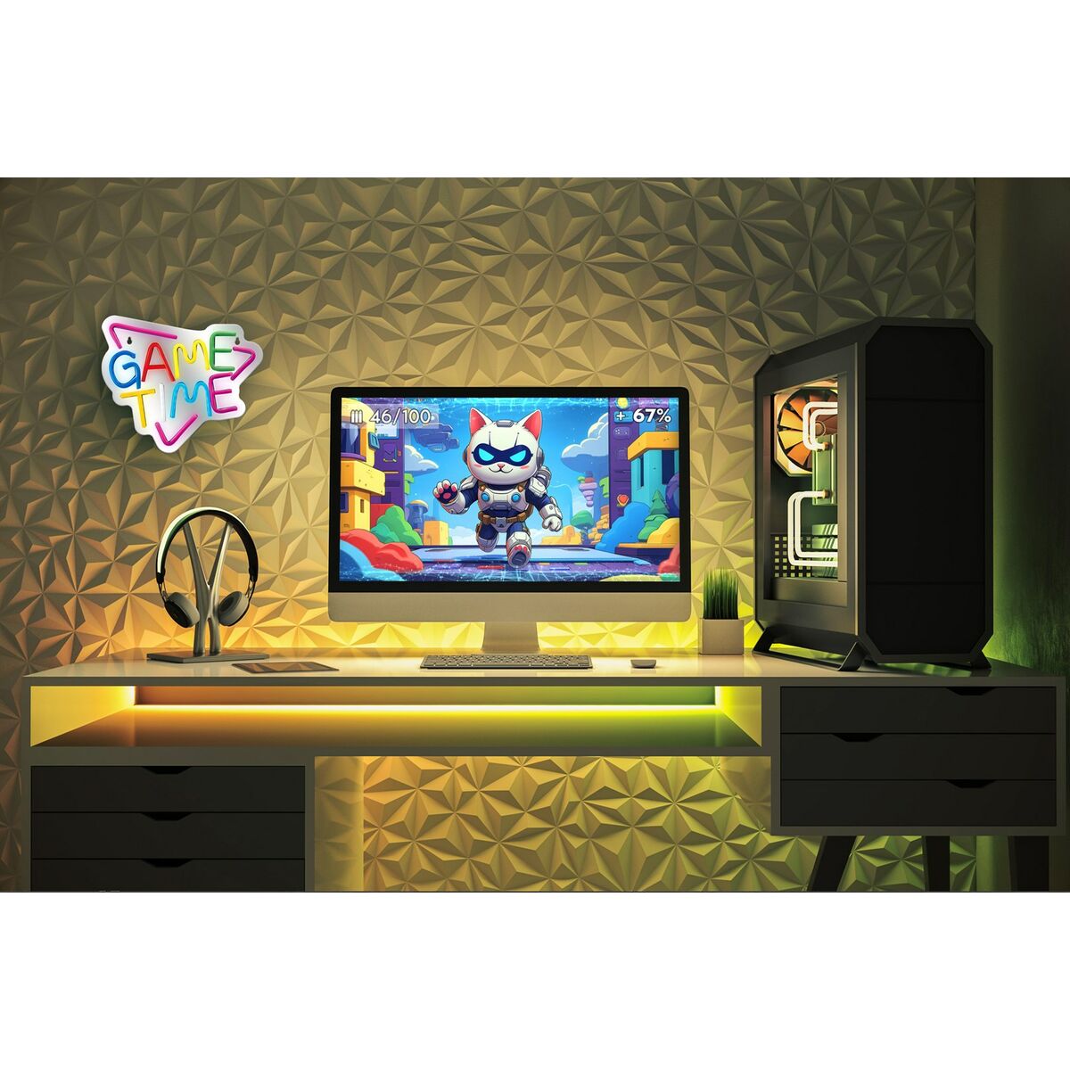LED strips Activejet AJE-NEON GAME TIME-3