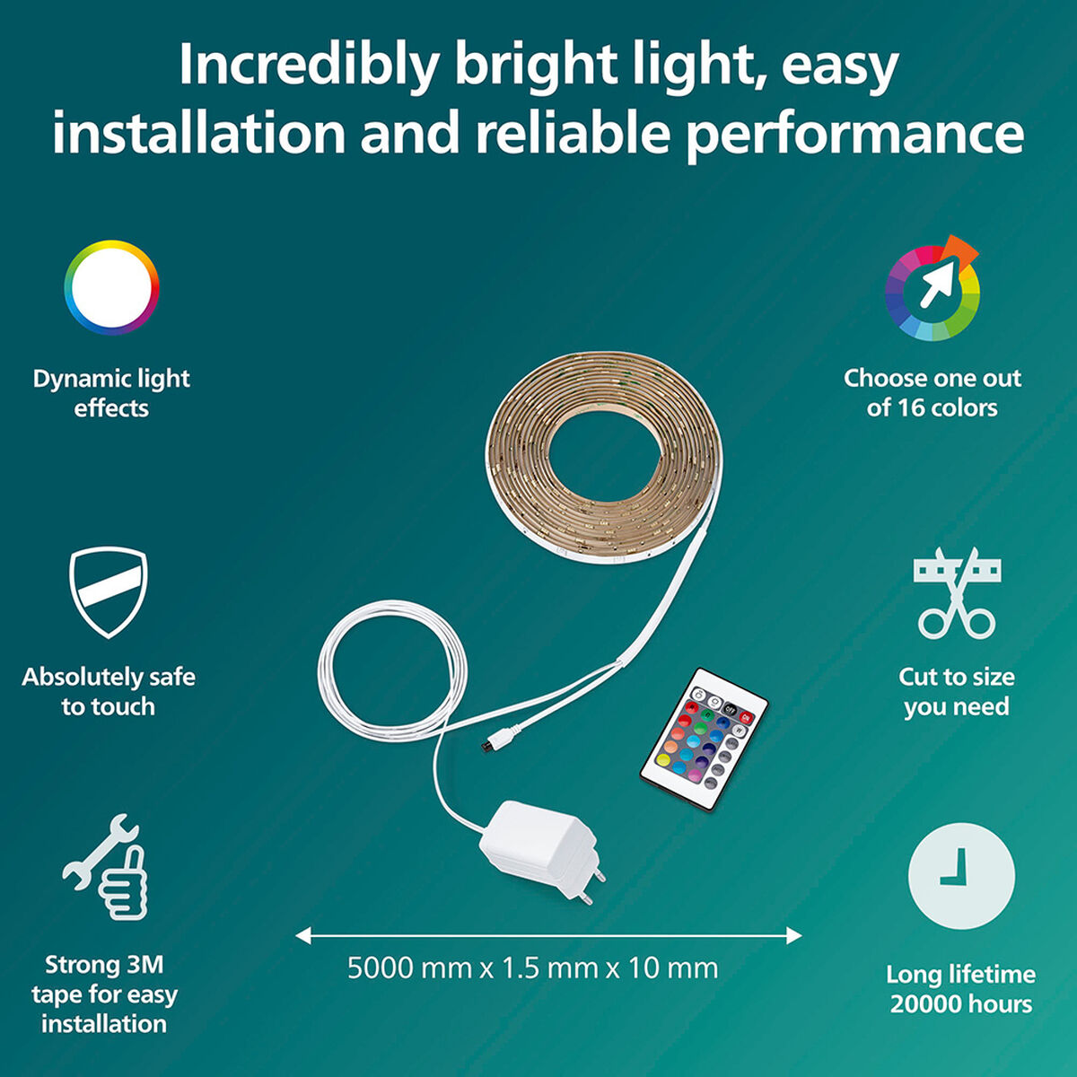 LED strips Philips White (2 Units)-6