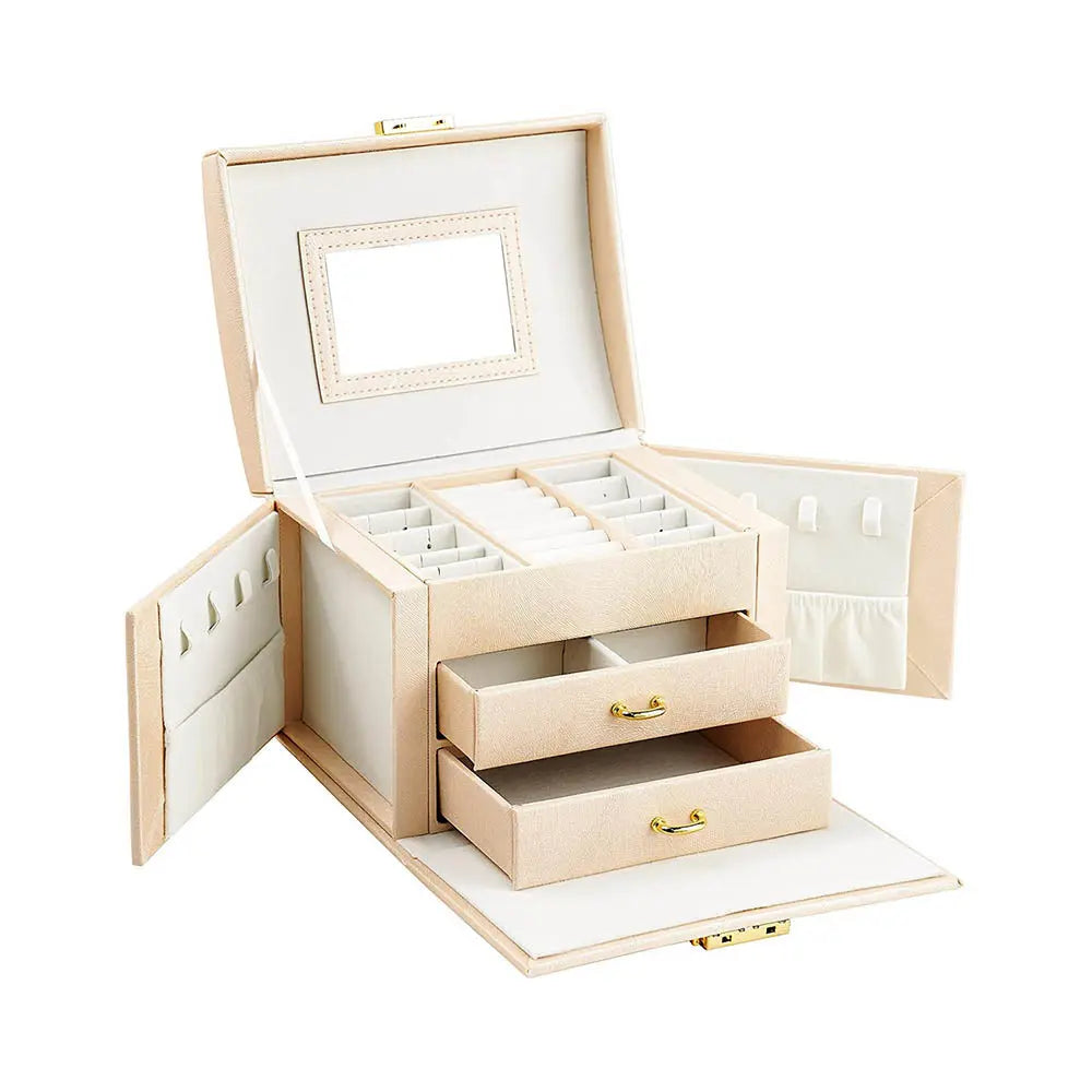 Jewelry bag, in several colors - champagne color-0