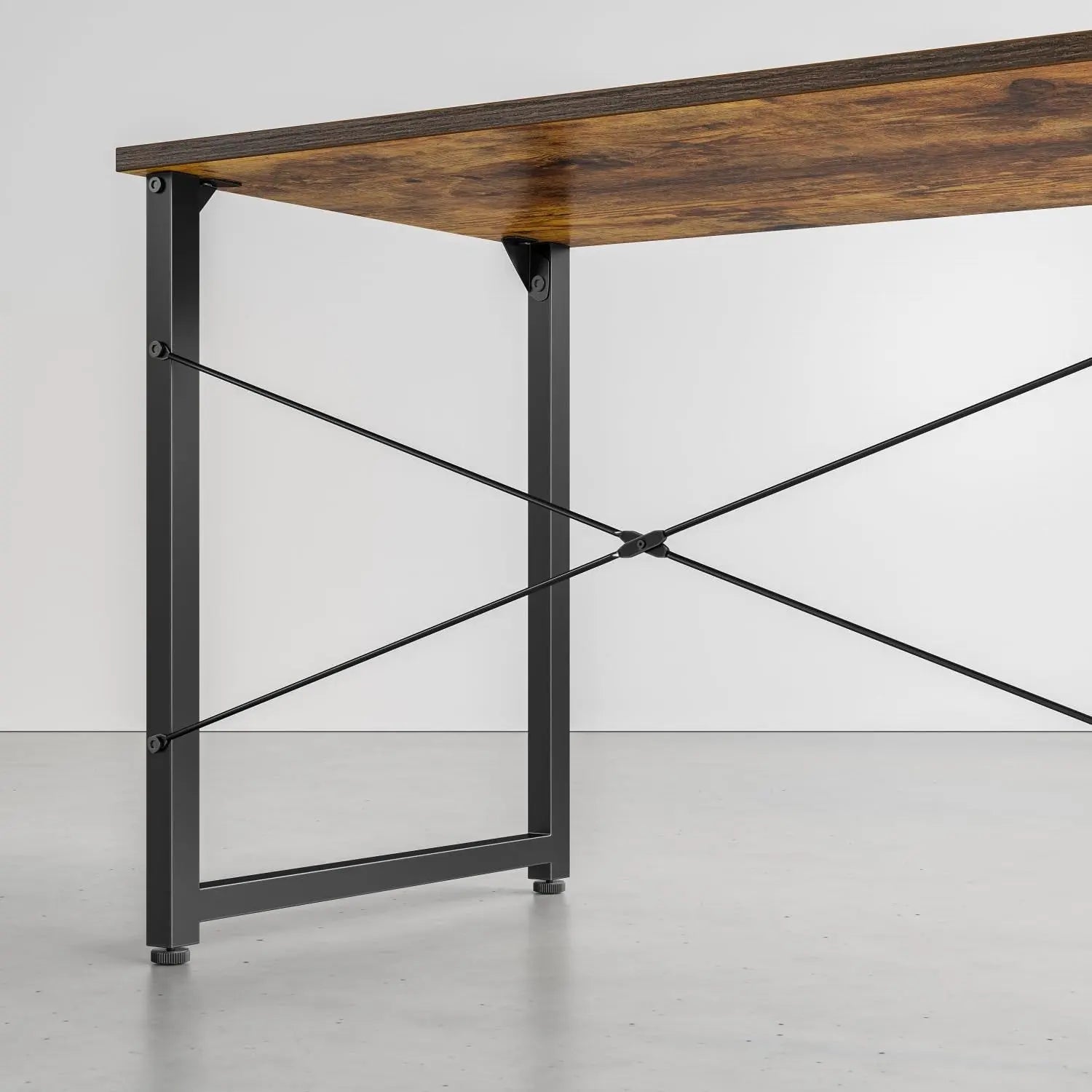 Computer Desk, 32 Inch Small Home Office Desk for Small Spaces, Modern Simple Style for Home, Office, Study, Writing, Rustic Brown-4